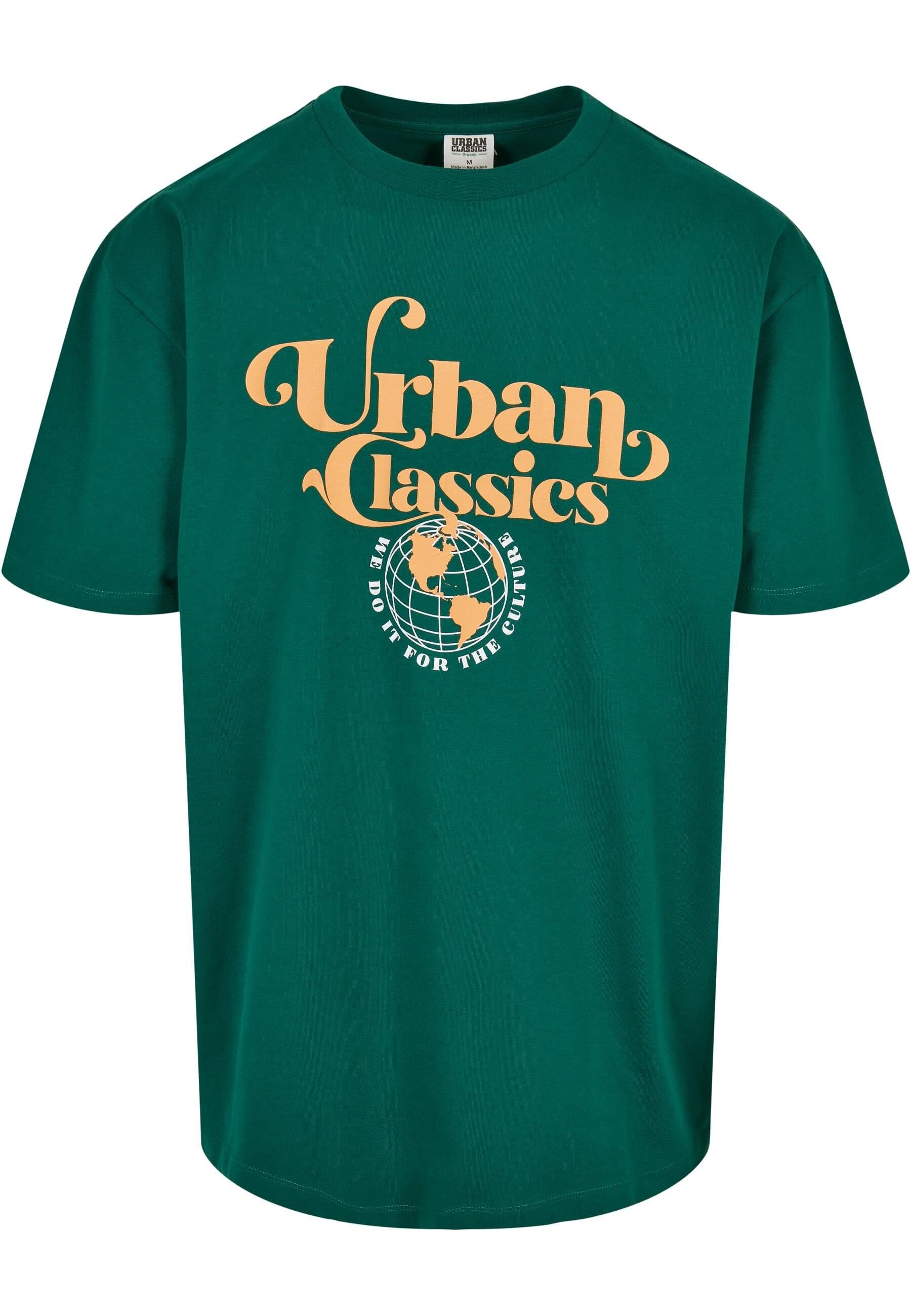 URBAN CLASSICS T-Shirt Urban Classics Herren Organic Globe Logo Tee (1-tlg)