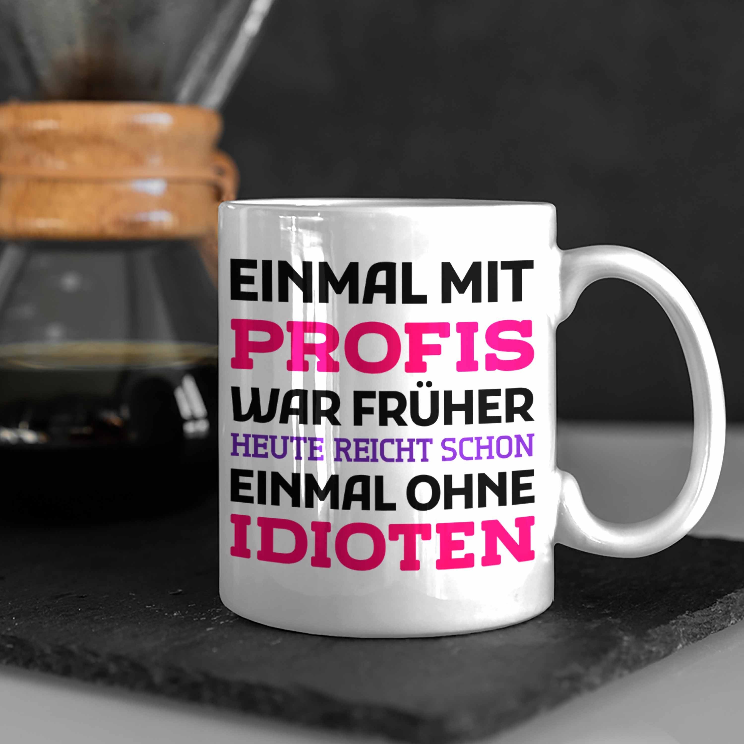 Tazza Divertente Con Scritta In Tedesco 'Einmal Mit Profis...' - Pagma, 330ml, Stampata Su Entrambi I Lati, Idea Regalo Per Ufficio E Lavoro - 2