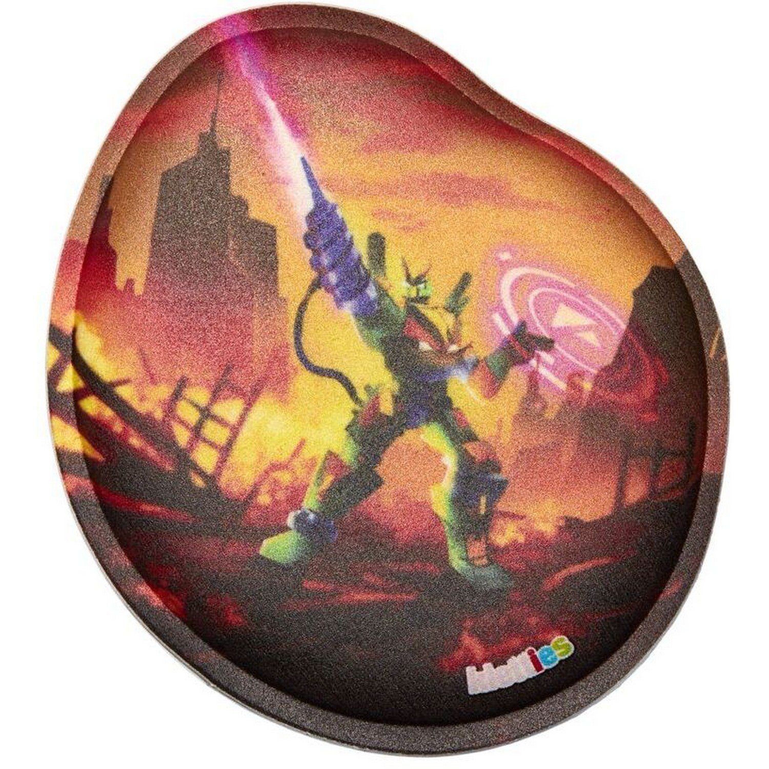 ergobag Schulranzen-Patch Glow in the Dark-Klettie Roboter, Polyester