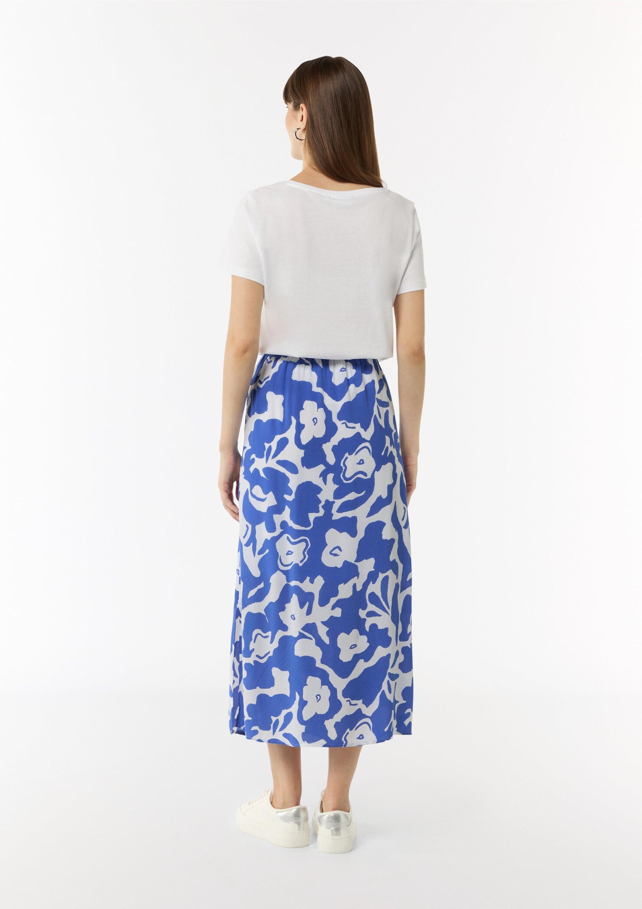 comma Midirock Rock Midi-Rock mit All-over-Print