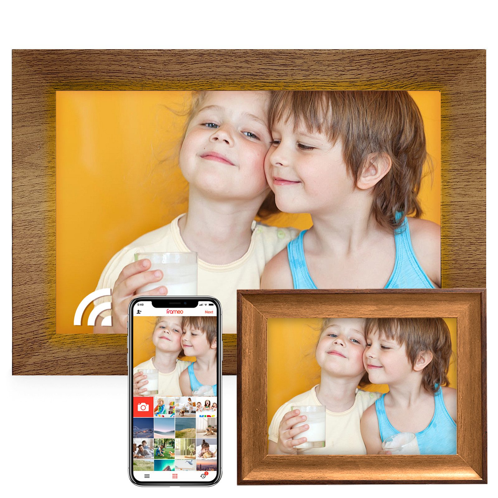 Fine Life Pro Digitaler Fotorahmen mit WiFi-Fotoübertragung. Digitaler Bild günstig online kaufen