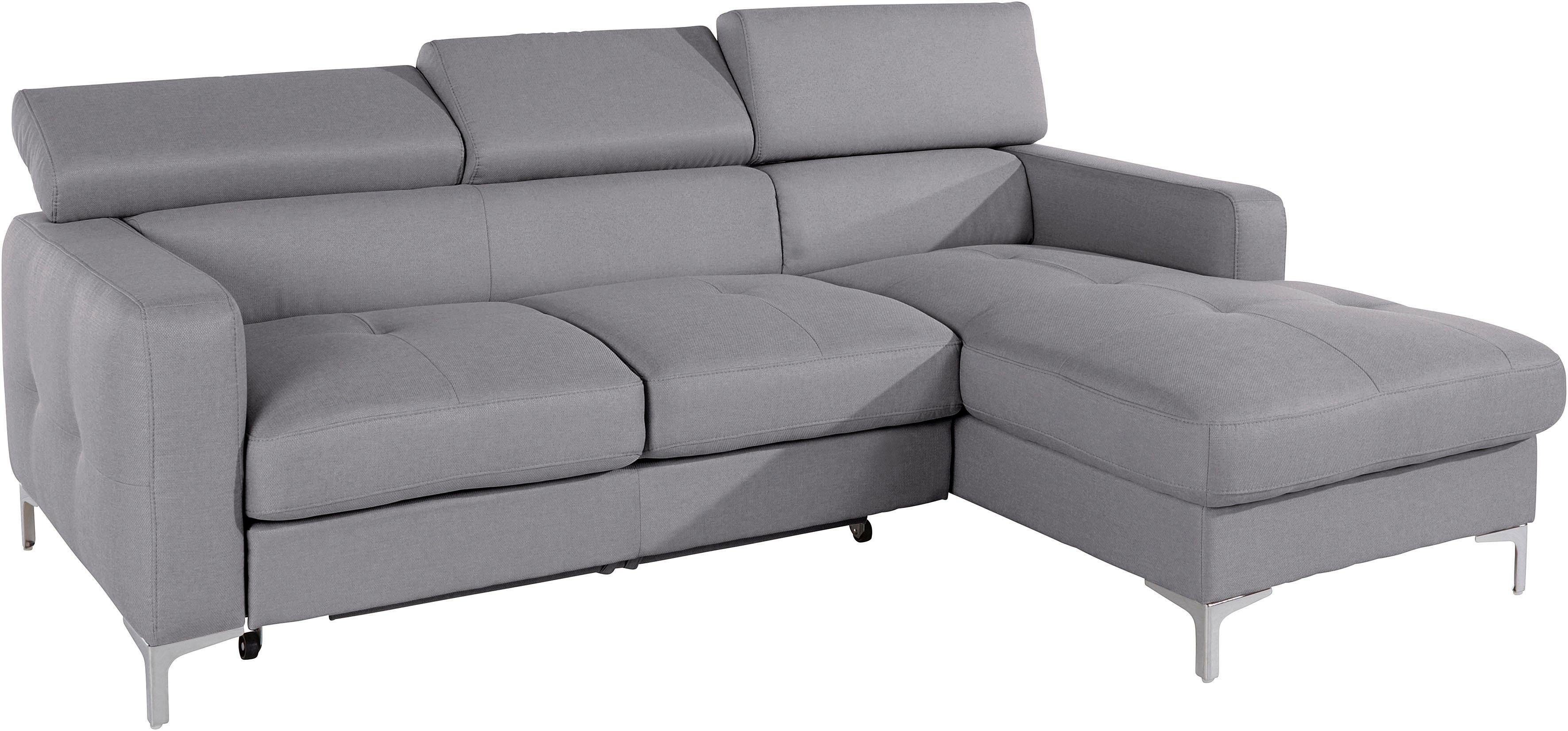 COTTA Ecksofa "Sammy L-Form", mit Kopfteilverstellung, wahlweise mit Bettfu günstig online kaufen