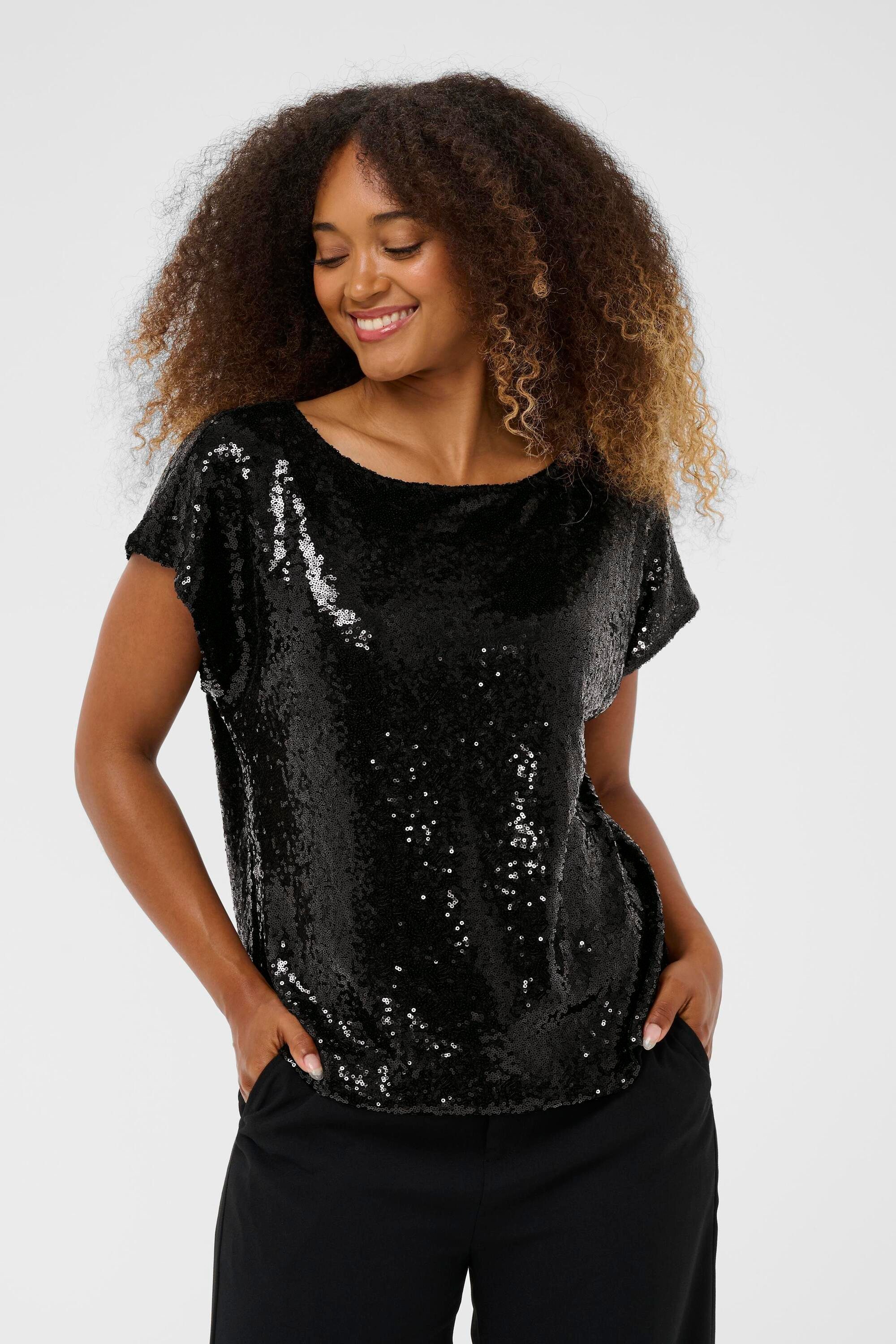 Cream Kurzarmbluse Kurzarm-Bluse CRGlimme