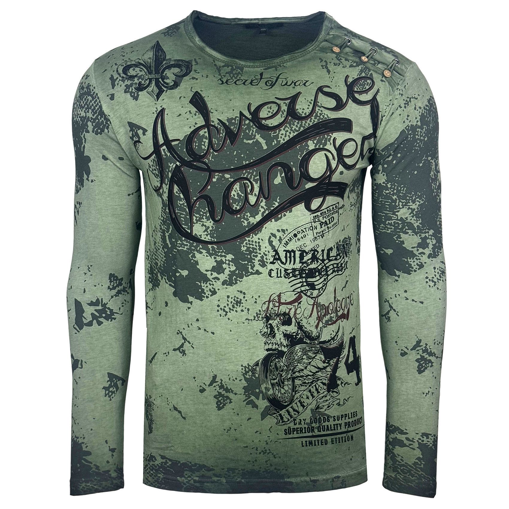 Baxboy Longshirt Baxboy Herren Longsleeve Langarmshirt Shirt Mit Rundhalskr günstig online kaufen