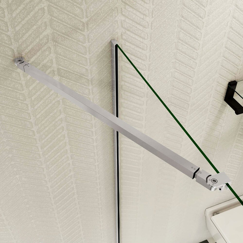 duschspa Komplettdusche U-Form Duschkabine Falttür Duschtür Scharniertür ESG NANO Glas, BxT: 70x70 cm, Einscheibensicherheitsglas, Sicherheitsglas, Set, ebenerd – Bild 5 von 5