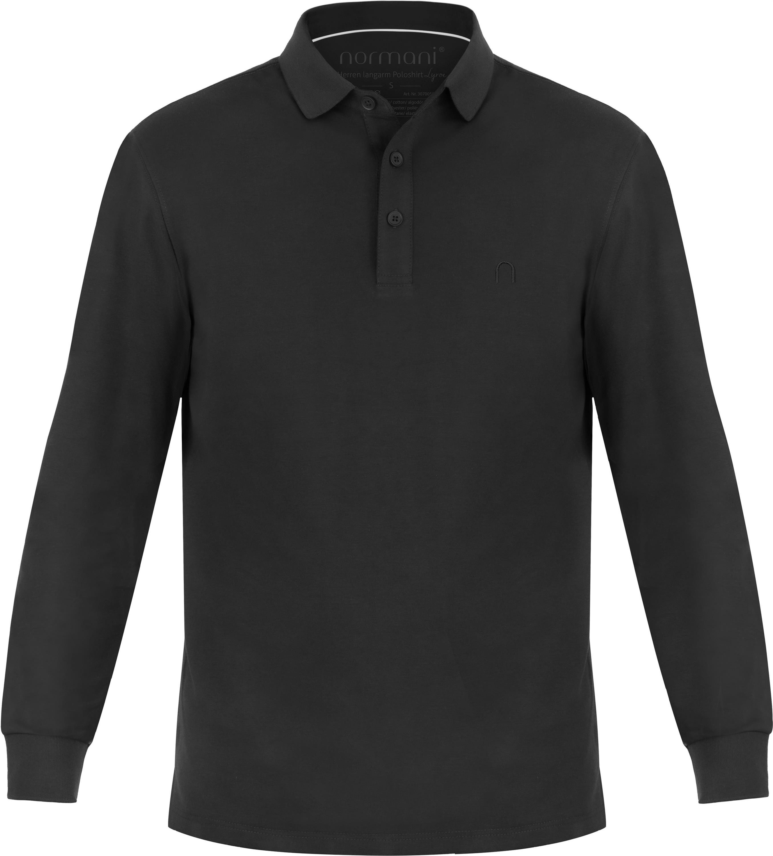 normani Langarmshirt 4er Set Herren Langarm Poloshirt Lyroe Longsleeve Poloshirt 4er Pack für Männer – Bild 2 von 5