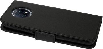 cofi1453 Handyhülle Buch Tasche für Xiaomi Redmi Note 9T 5G Schwarz, Kunstleder Schutzhülle Handy Wallet Case Cover mit Kartenfächern, Standfunktion Schwarz