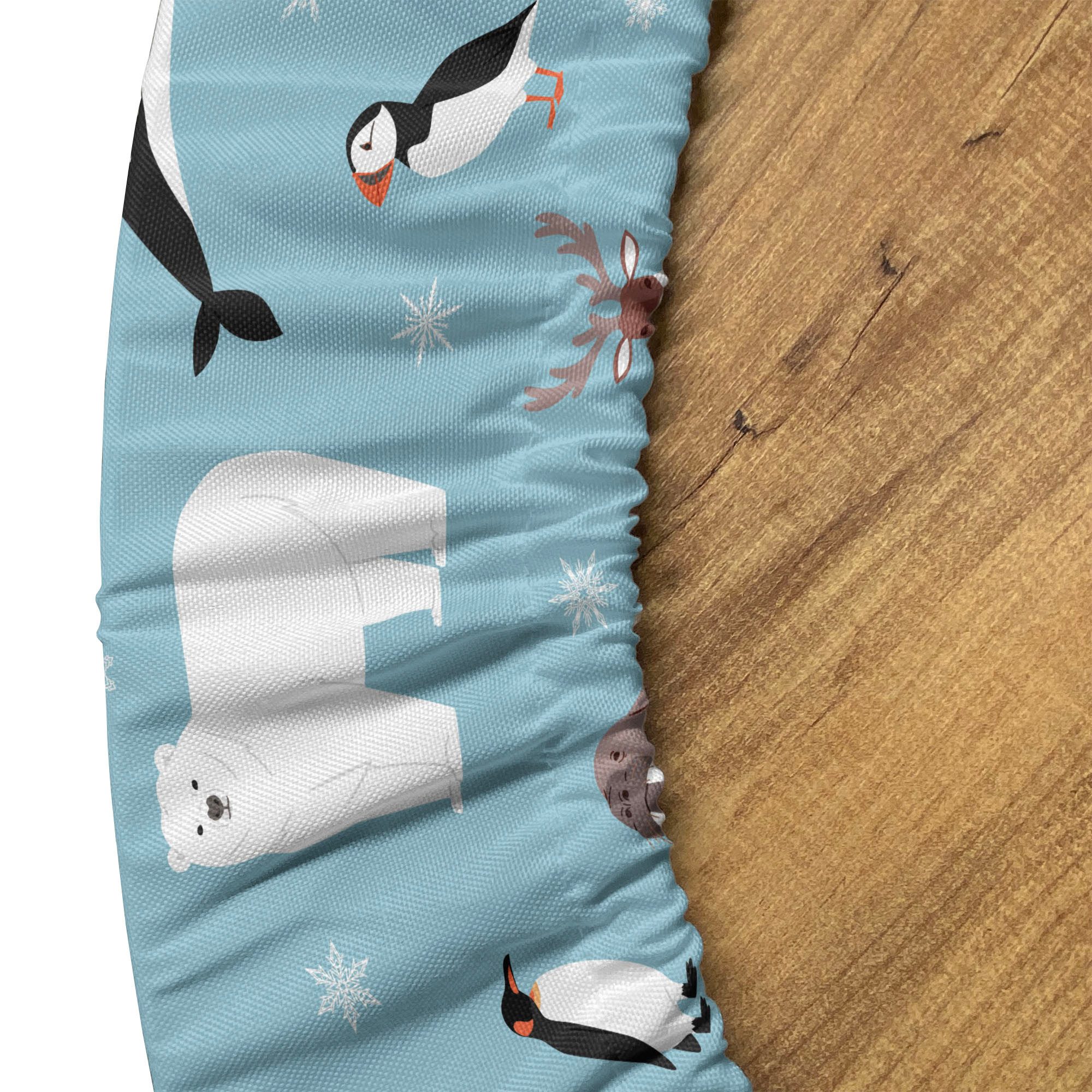 Abakuhaus Tischdecke Rundum-elastische Stofftischdecke, Tierthema Arktischer Seehund Eisbär