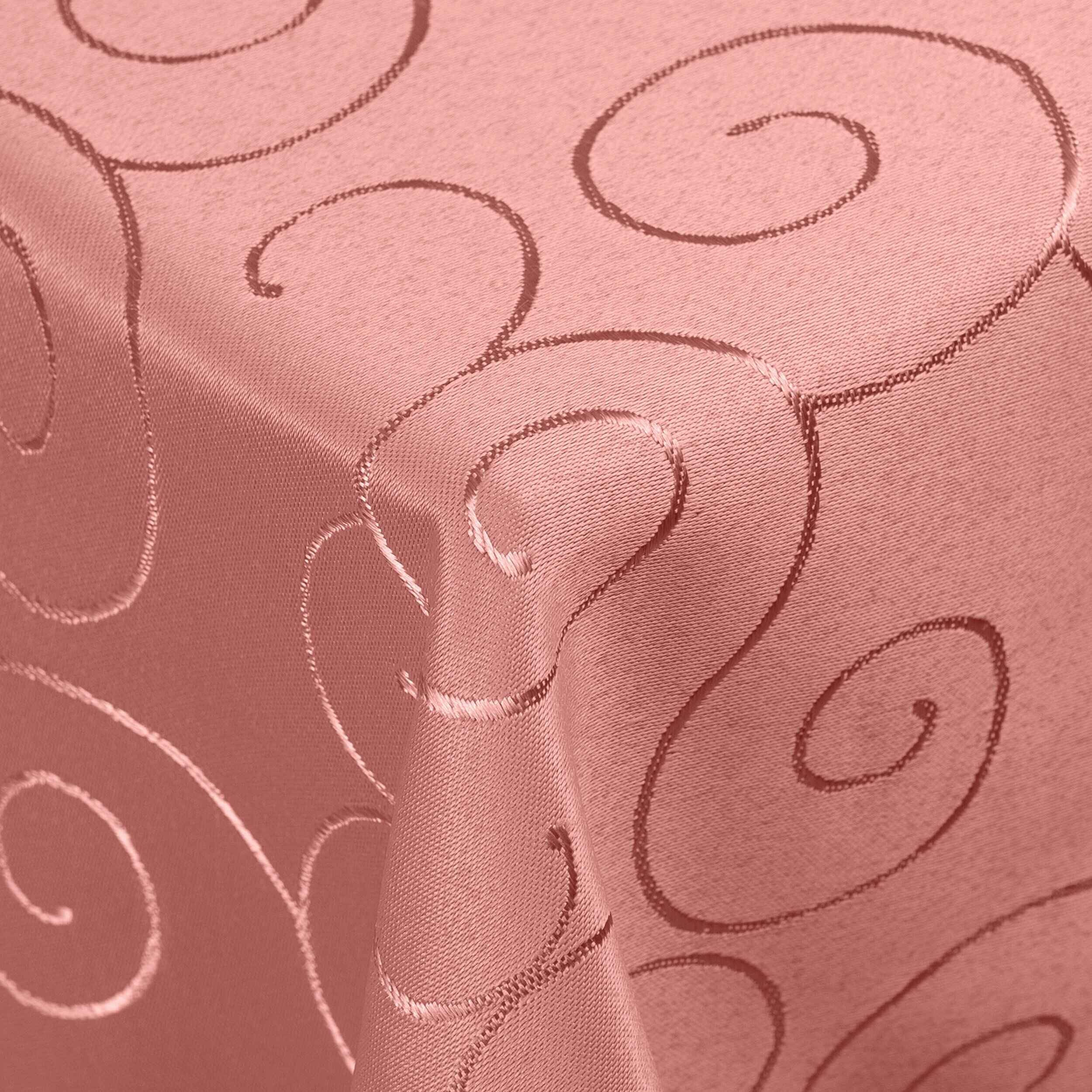 DecoHomeTextil Heimtextilmanufaktur Tischdecke Kringel Circle Tafeldecke Ornamente Damast Tischdecke