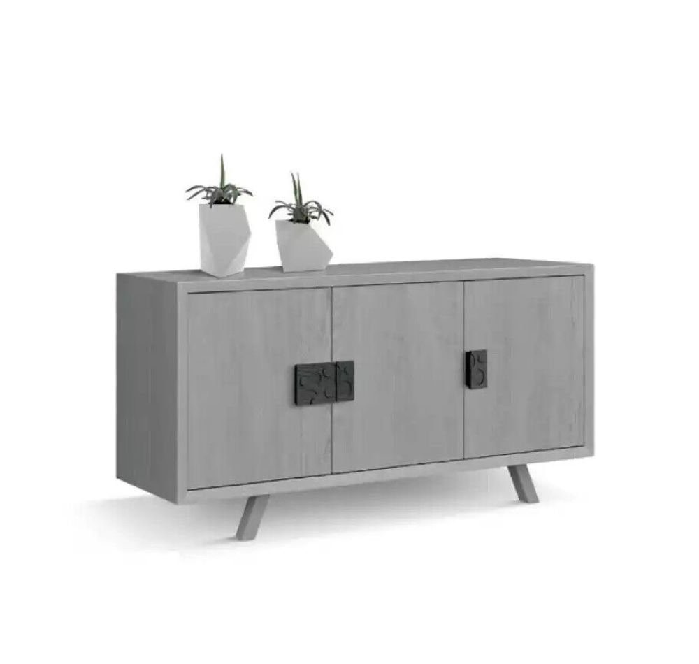 JVmoebel Sideboard Graues Luxus Sideboard Moderne Anrichte Stilvolle Kommode Wohnzimmer, Made in Italy