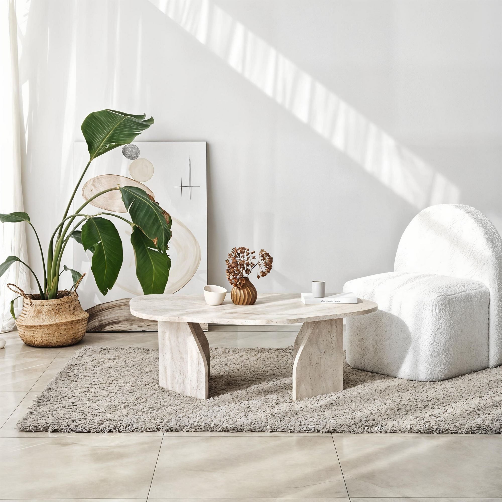 Skye Decor Couchtisch Boho Neostill, Organische Formgebung,Modernes, minimalistisches Design