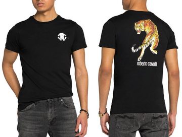 roberto cavalli T-Shirt ROBERTO CAVALLI FIRENZE TIGER LOGO PRINT LUXURY CREW NECK T-SHIRT SHIR