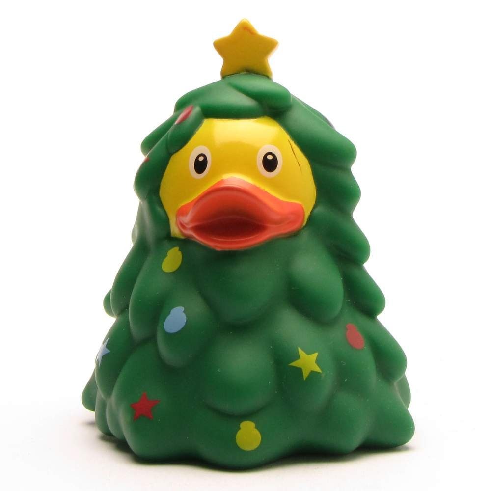 Lilalu Badespielzeug Badeente Weihnachtsbaum Quietscheente