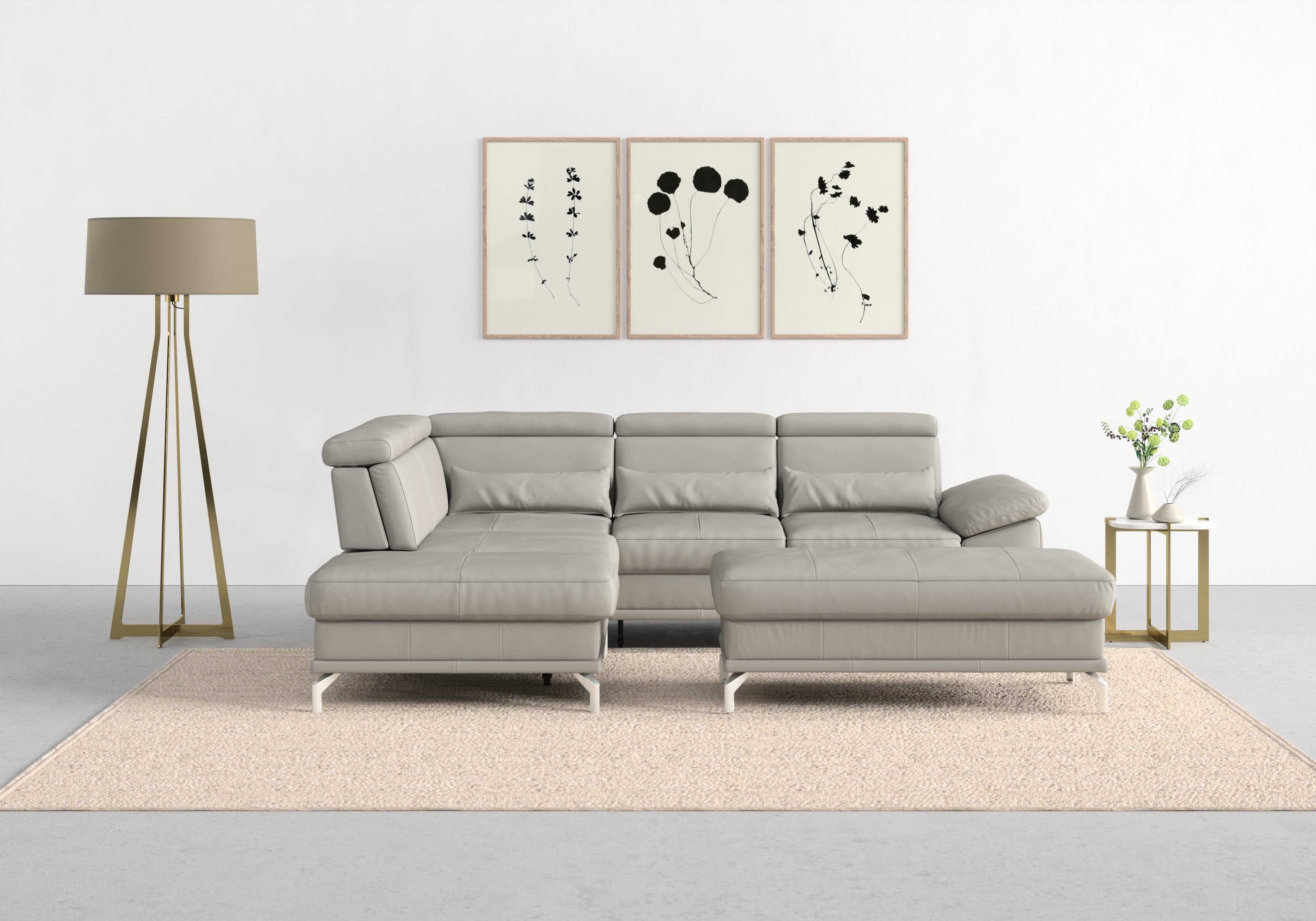 sit&more Ecksofa Cabrio L-Form, mit Sitztiefenverstellung, günstig online kaufen