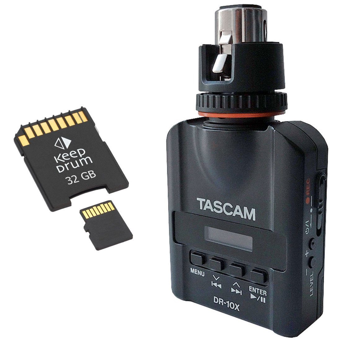 Tascam Tascam DR-10X Recorder mit SD-Karte 32 GB Digitales Aufnahmegerät (Recorder)
