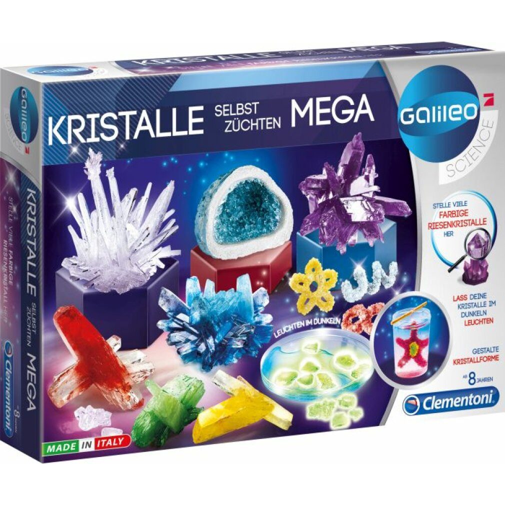 Clementoni® Zauberkasten Clementoni Kristalle selbst zÃ¼chten Mega, Experimentierkasten