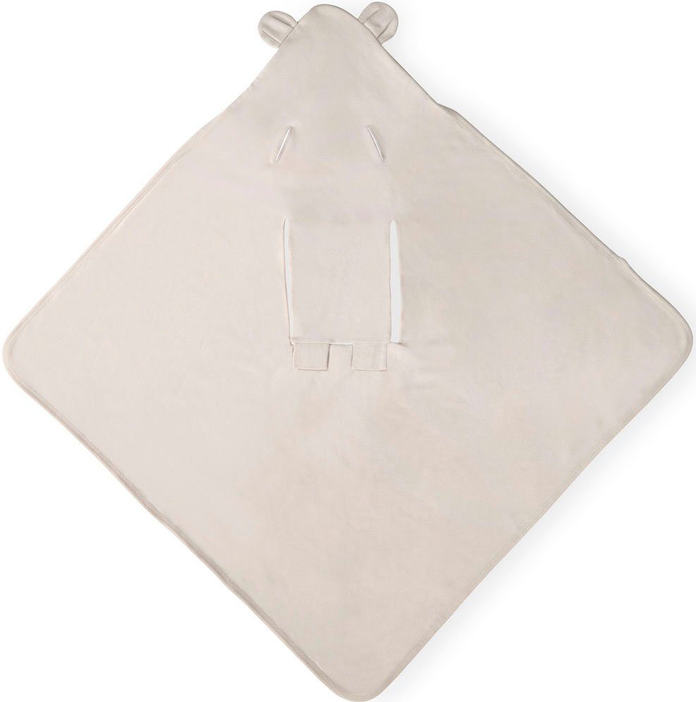 Babydecke Baby Einschlagdecke, Snuggle N Dream beige bloom, Hauck, mit Kapuze