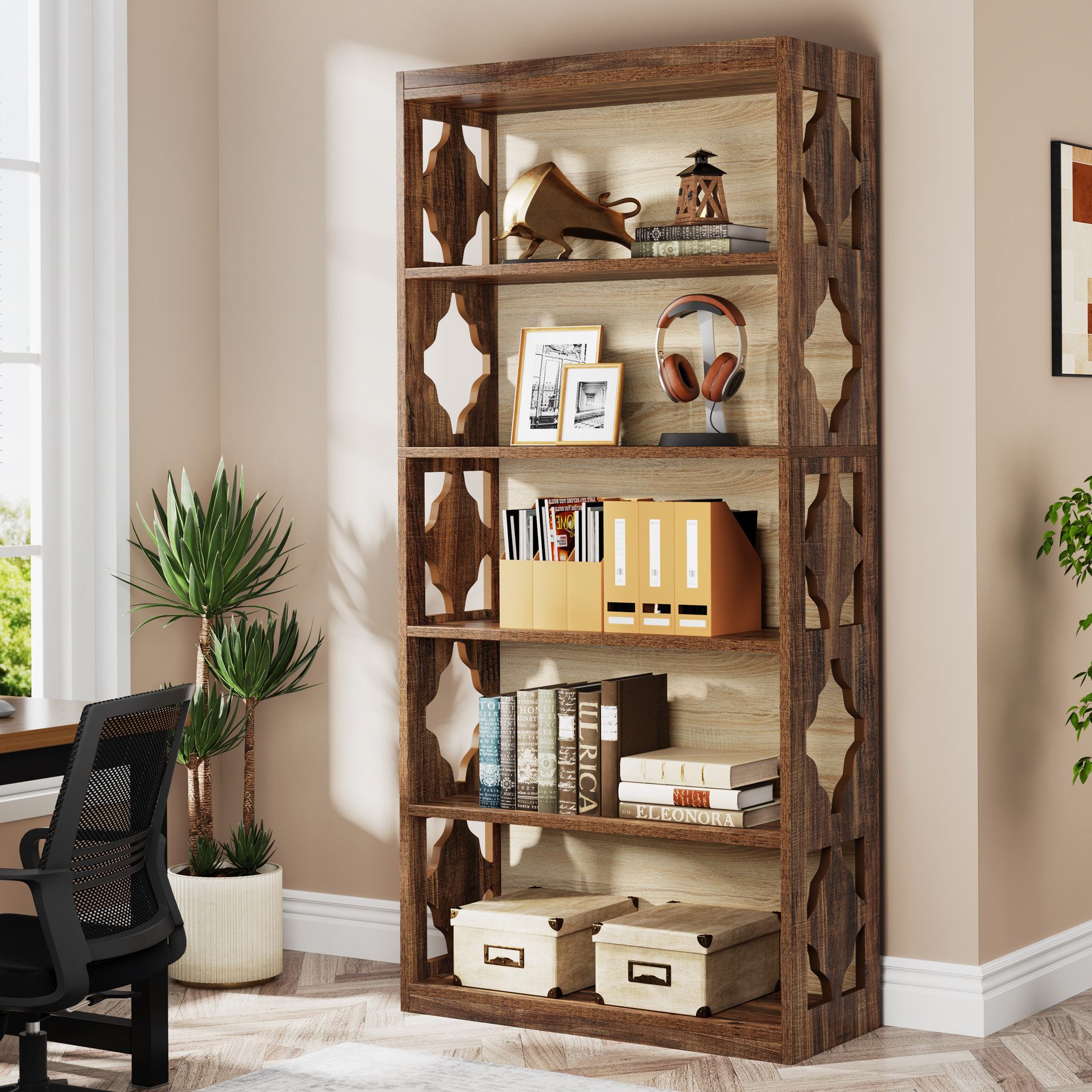 Tribesigns Bücherregal mit 6 Ebenen, 178cm günstig online kaufen
