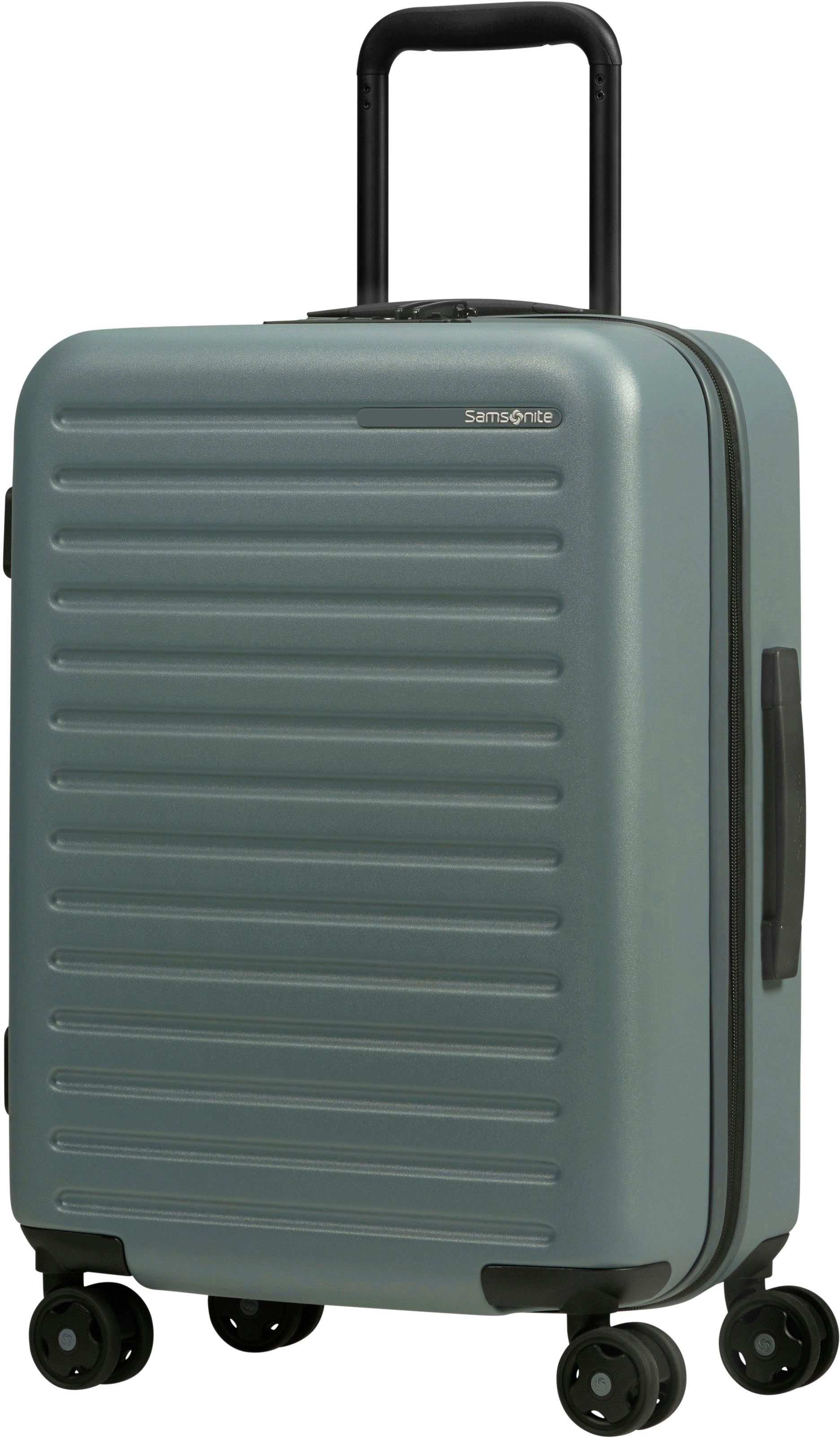 Samsonite Hartschalen-Trolley Stackd, 55 cm, 4 Rollen, mit Volumenerweiterung und USB-Schleuse; enthält recyceltes Material