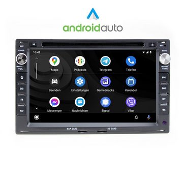 TAFFIO Für VW T5 Golf Polo Sharan Bora 7"Touch Android Autoradio GPS CarPlay Einbau-Navigationsgerät