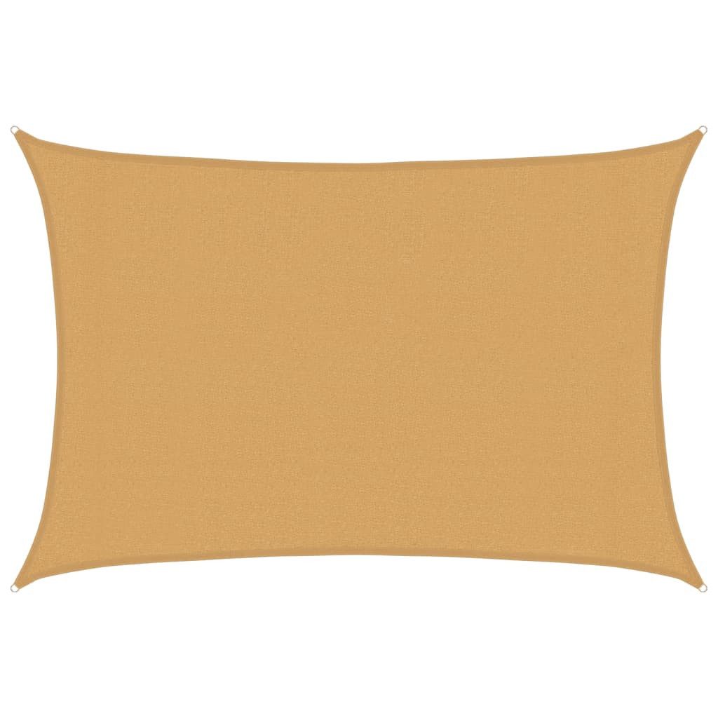 Sonnensegel Sonnensegel 160 g/m² Rechteckig Sandfarben 3x5 m HDPE