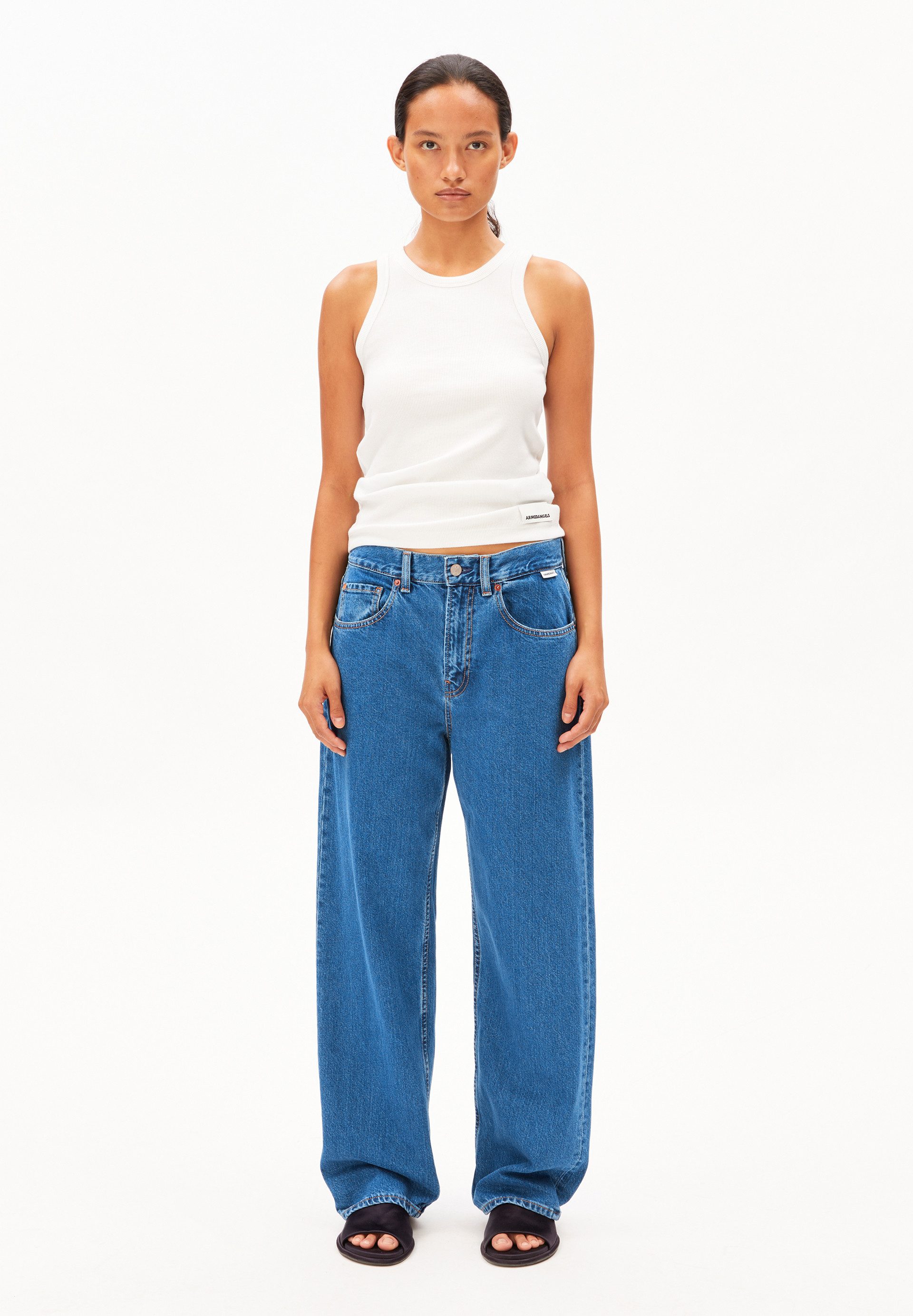 Armedangels Boyfriend-Jeans HAAYI Baggy Jeans recycelte Baumwolle (Non-Stre günstig online kaufen