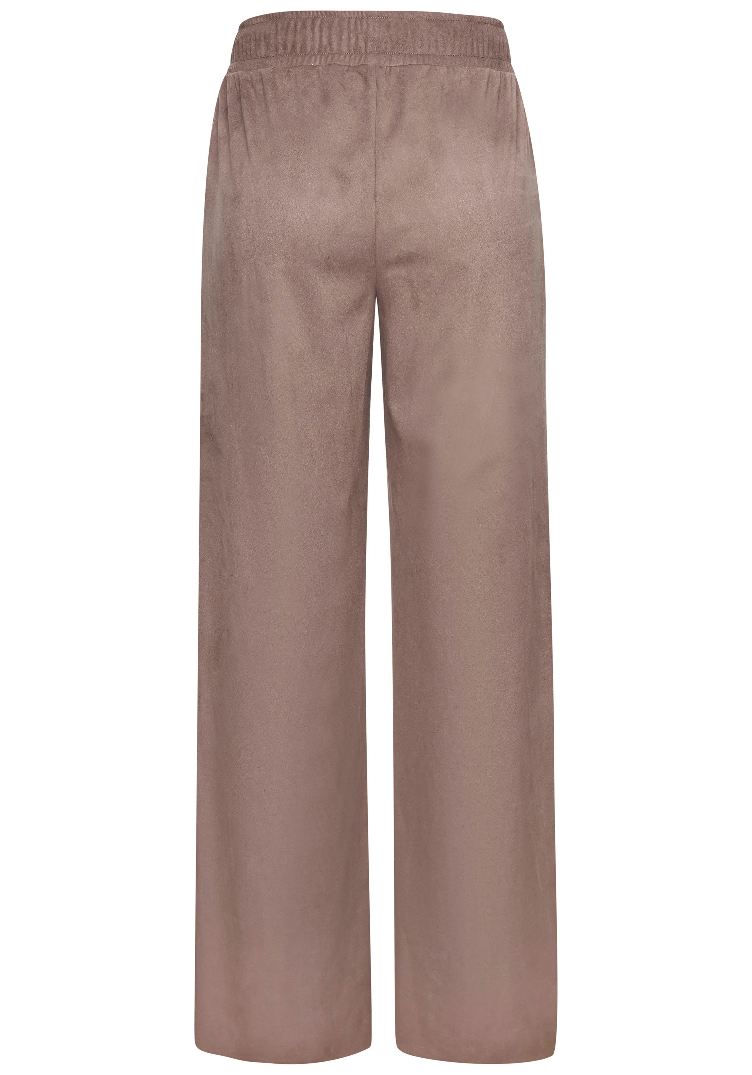 French Connection Schlupfhose aus Veloursleder-Imitat mit seitlichen Taschen, Loungewear – Bild 5 von 5