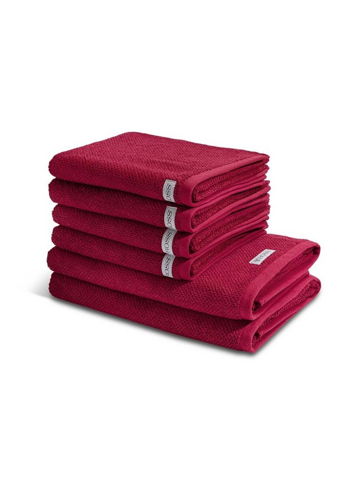 ROSS Handtuch Set Selection - Organic Cotton, Walkfrottee, (Spar-Set, 6-tlg),  4 X Handtuch 2 X Duschtuch - im Set - Baumwolle -