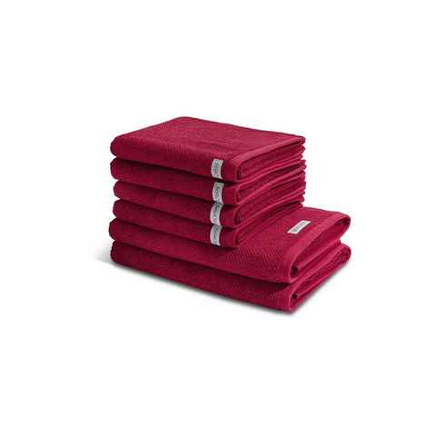 ROSS Handtuch Set Selection - Organic Cotton, Walkfrottee, (Spar-Set, 6-tlg), 4 X Handtuch 2 X Duschtuch - im Set - Baumwolle -