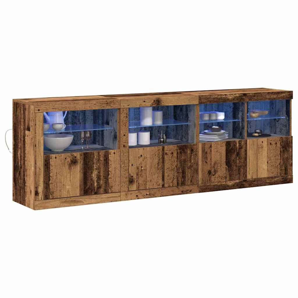 vidaXL Sideboard Sideboard Altholz 202 x 37 x 67 cm Holzwerkstoff (1 St) günstig online kaufen