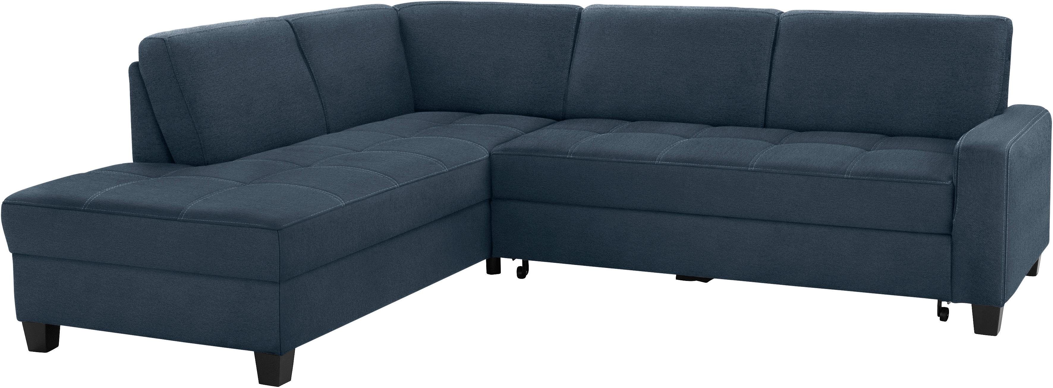 DOMO collection Ecksofa "Florentina zeitlos und elegant, Sitznähte als Desi günstig online kaufen