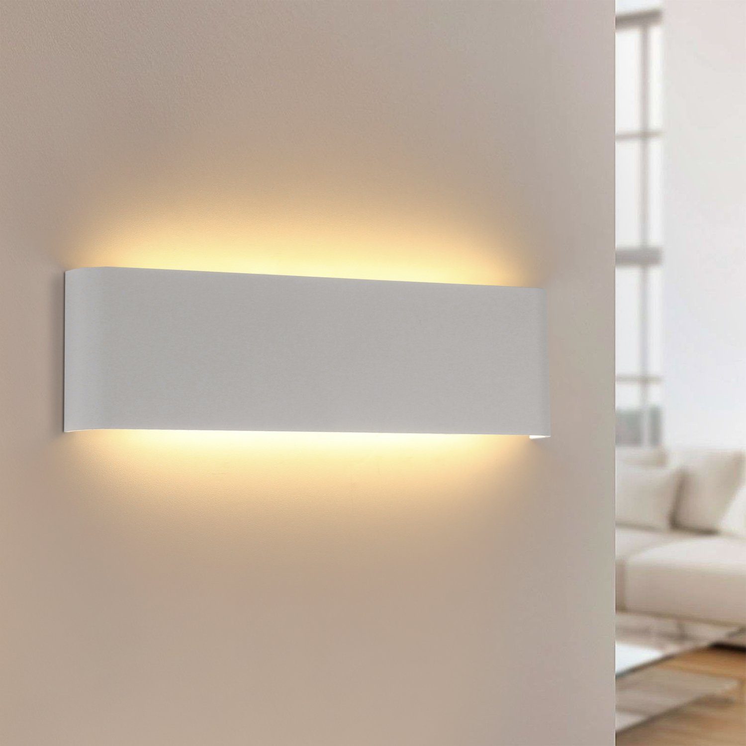 LED 1,9 W Wand Leuchte Badezimmer Beleuchtung Wandlampe Metall Glas Lampe IP44 