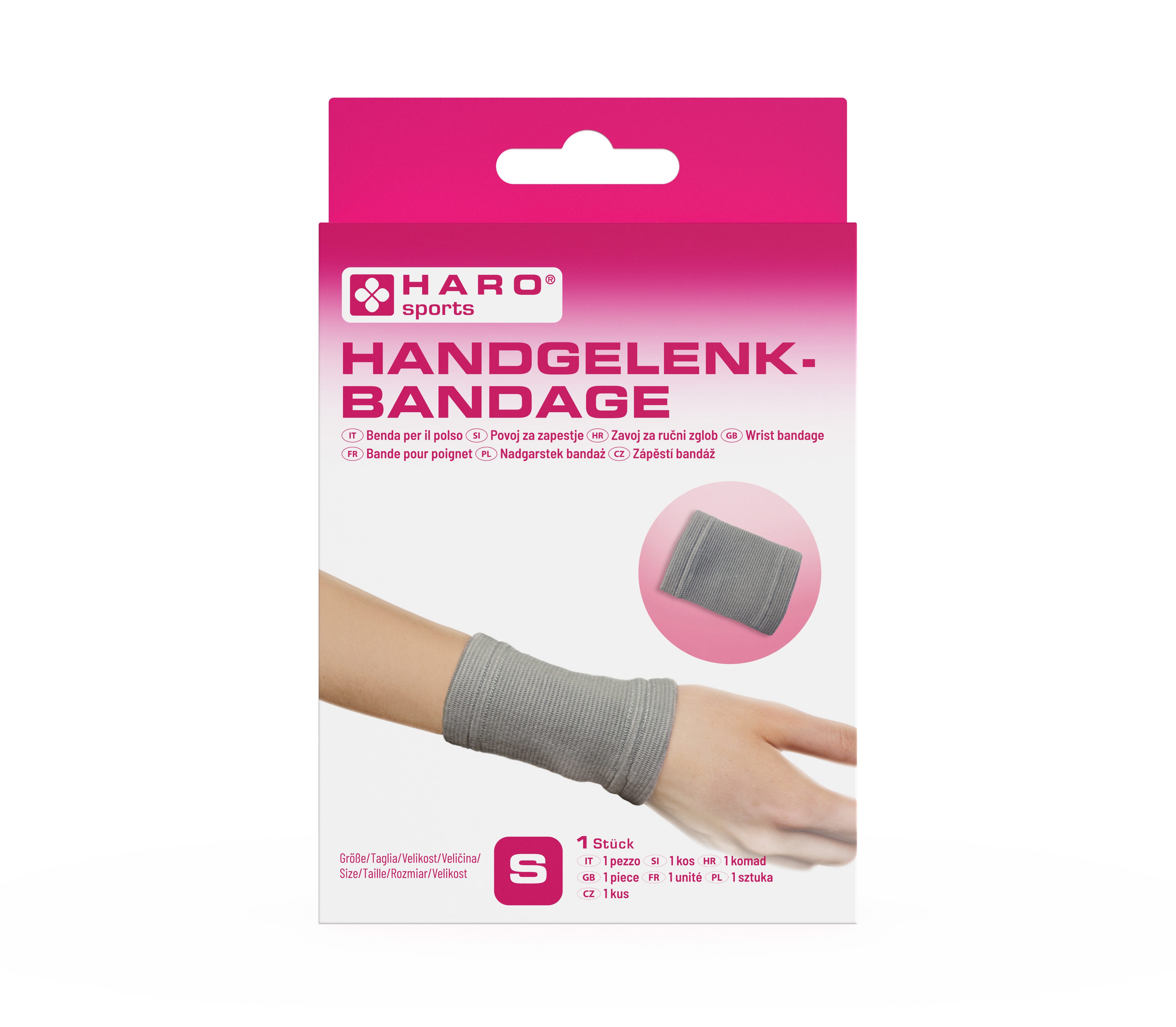 HARO-MC Handgelenkbandage Handgelenk-Bandage elastisch, für Damen Herren