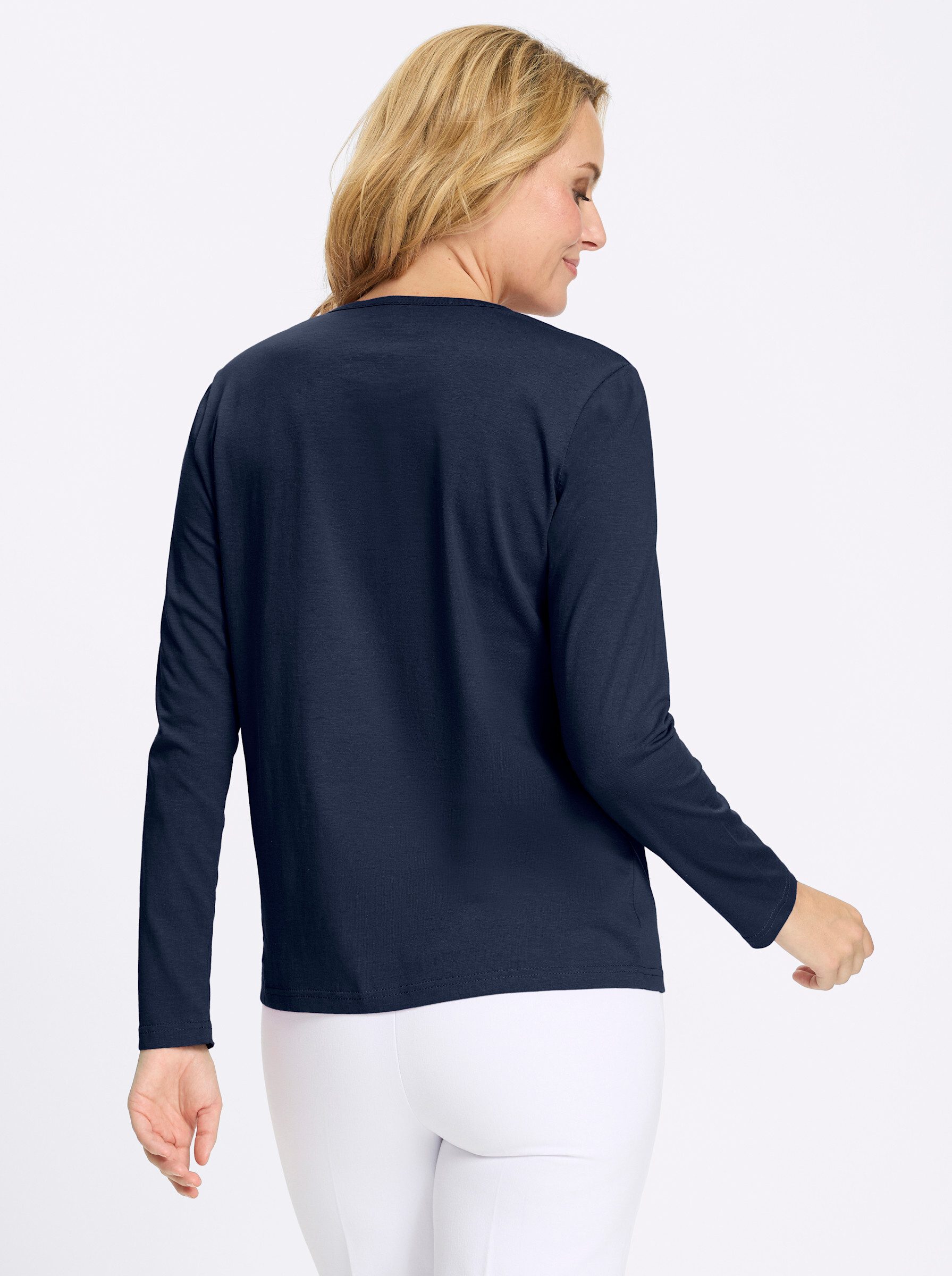 Sieh an! T-Shirt Rundhals-Shirt Langarm – Bild 3 von 5