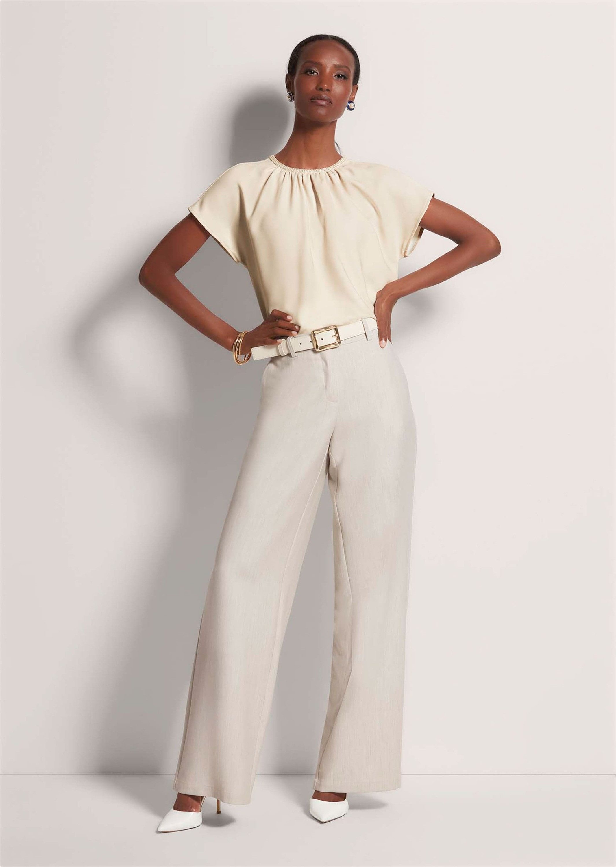 MADELEINE Shirtbluse Blusenshirt mit Glanz-Akzent