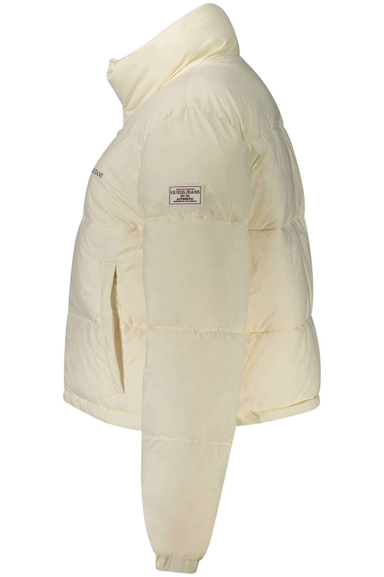 GUESS JEANS Outdoorjacke Stylische weiße Damenjacke mit Thermofutter und recyceltem Polyester