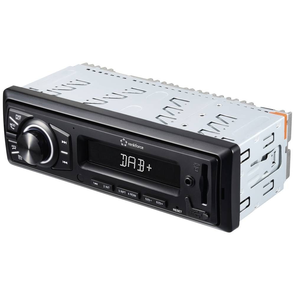 Renkforce Autoradio RF-6085490 Autoradio (inkl. DAB-Antenne, DAB+ Tuner, Bluetooth®-Freisprecheinrichtung)