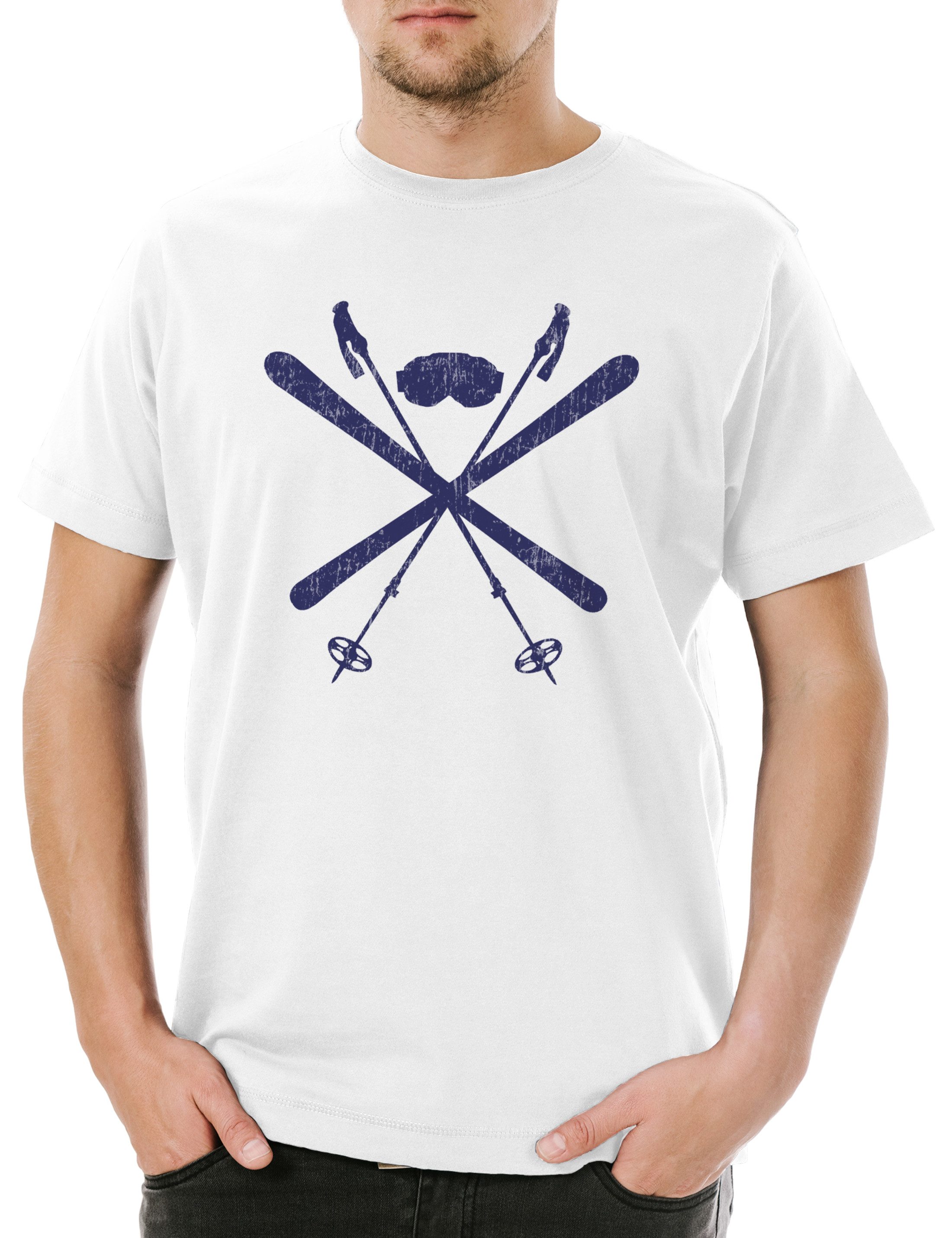 Print-Shirt Ski Tools Herren T-Shirt Winter Sports Passion Love Addiction Skier