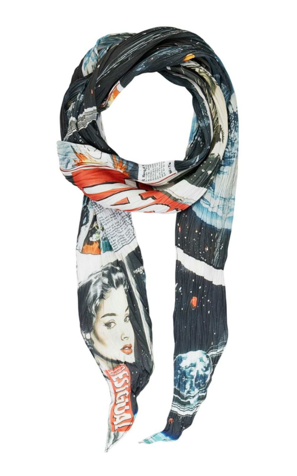 Desigual Modetuch Foxtrot Wrinkled Foulard