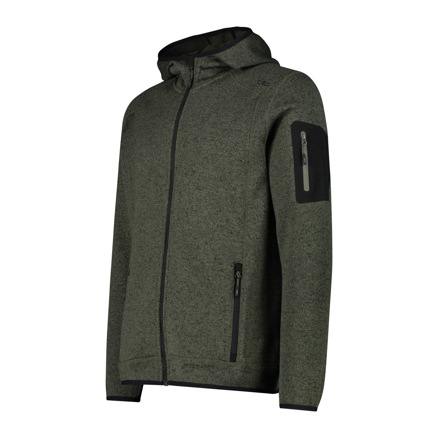 CMP Fleecejacke CMP Herren Fleecejacke Knitted Fix Hood Jacket 3H60847N