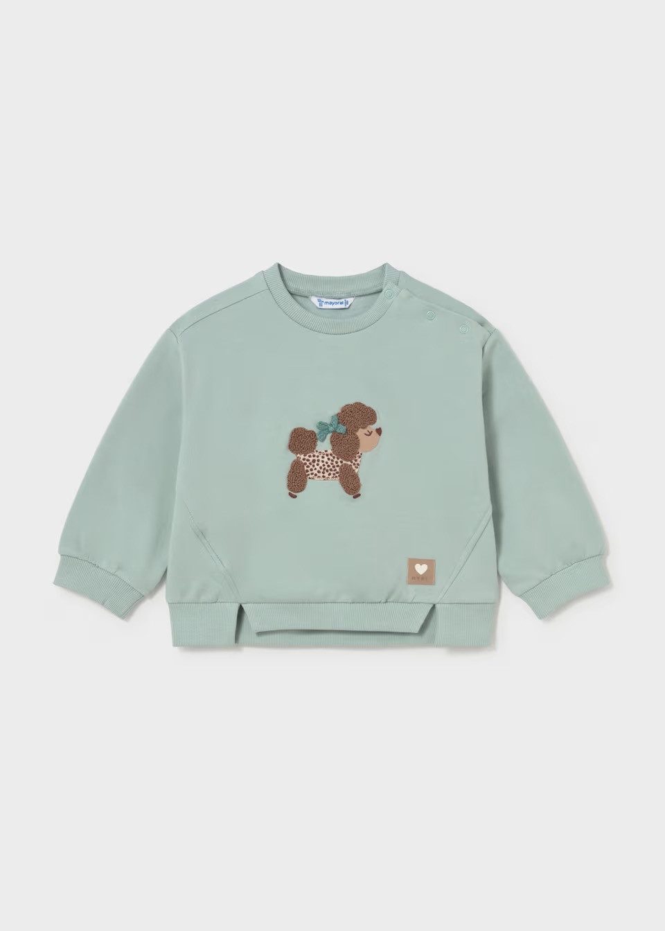 Mayoral Sweatshirt Kuscheliger Baumwoll-Pullover mit Hundemotiv (243369)
