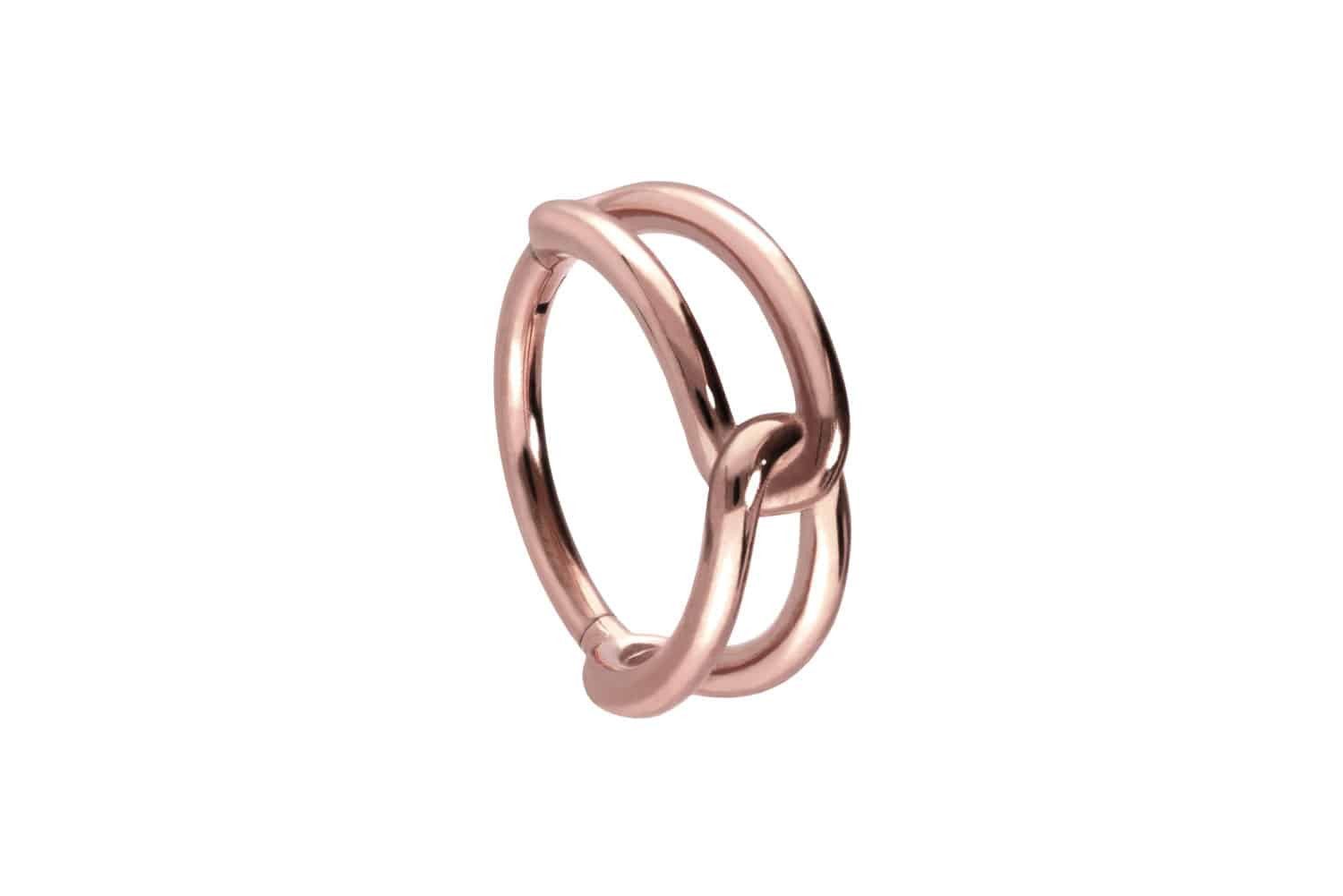 PIERCINGLINE Nasenpiercing Chirurgenstahl Segmentring Clicker KNOTEN günstig online kaufen