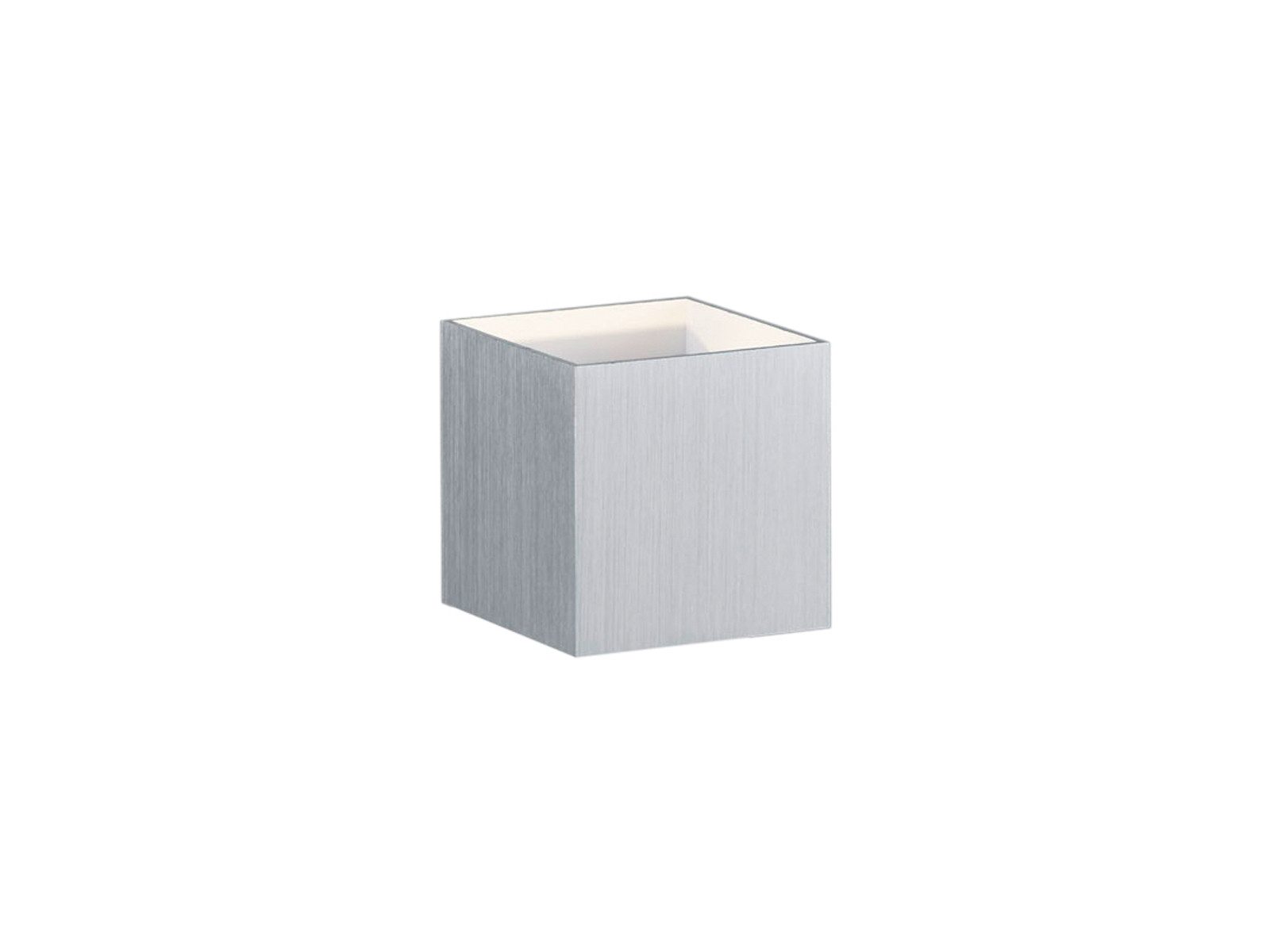 TRIO Leuchten LED Wandleuchte, Up & Down Beleuchtung, LED fest integriert, Warmweiß, Coole Würfel-Leuchte für Wand innen, Treppenhaus, Alu 10x10x10cm klein