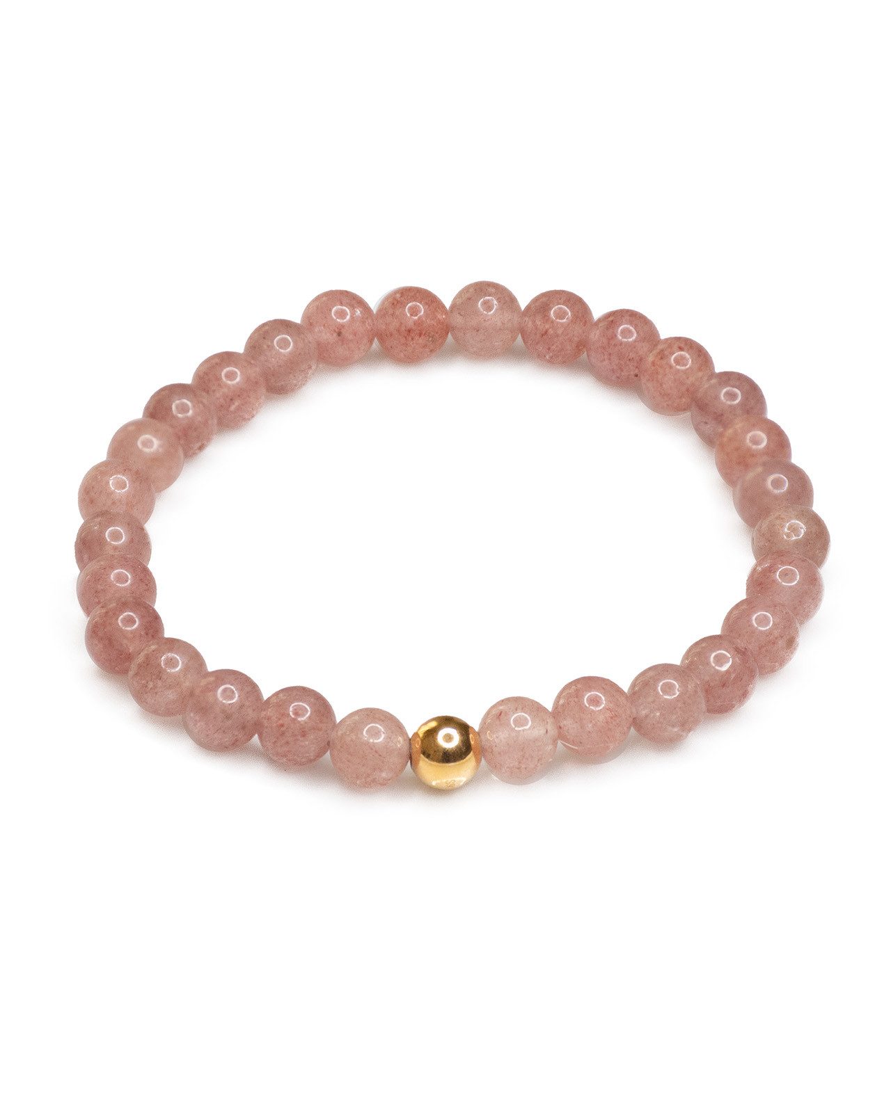 MayTree Armband Armband Erdbeerquarz (Stück, 1-tlg), mit Perle aus 925Silbe günstig online kaufen