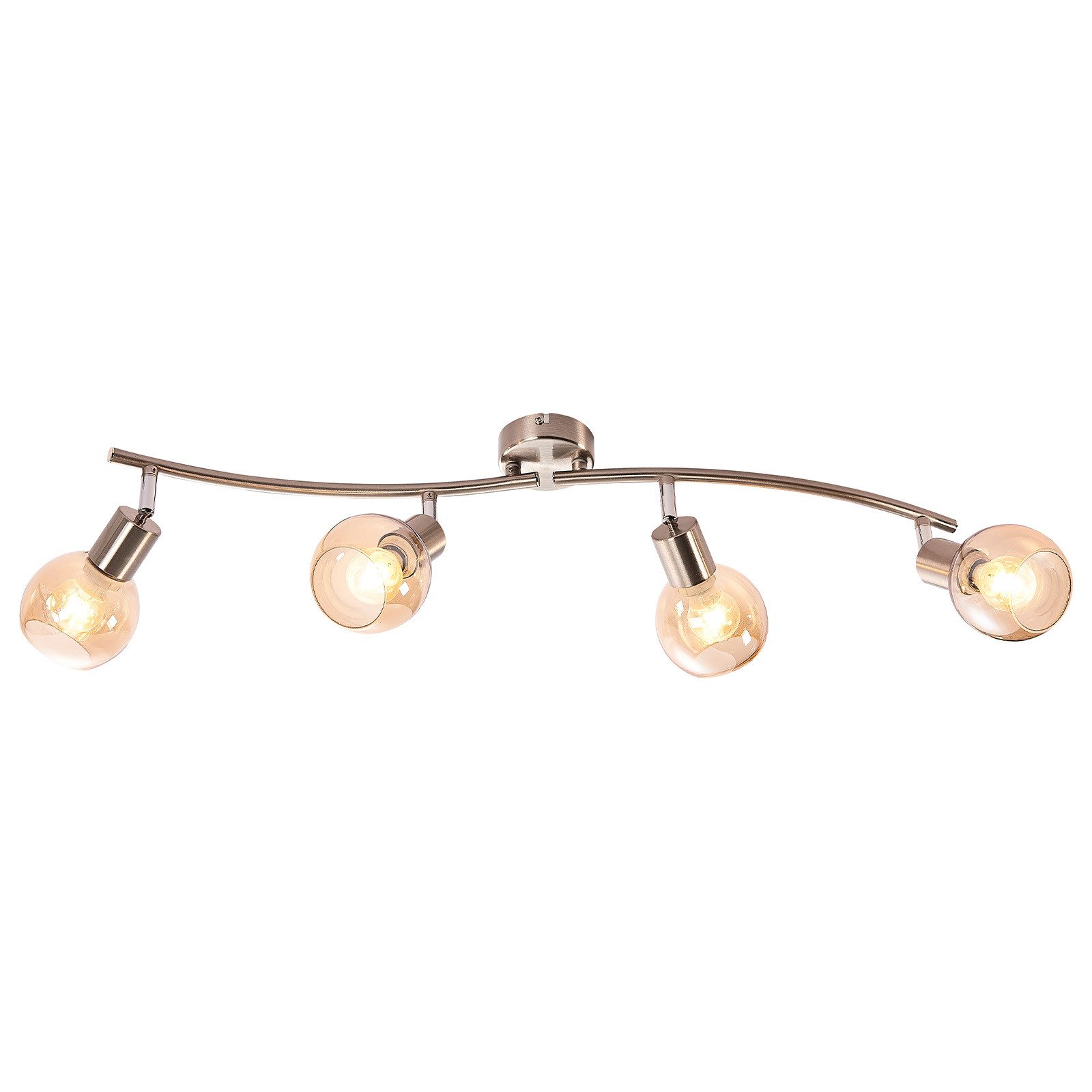 NOWA Deckenleuchte Deckenleuchte Wohnzimmer 4-flammig Deckenlampe Deckenstr günstig online kaufen