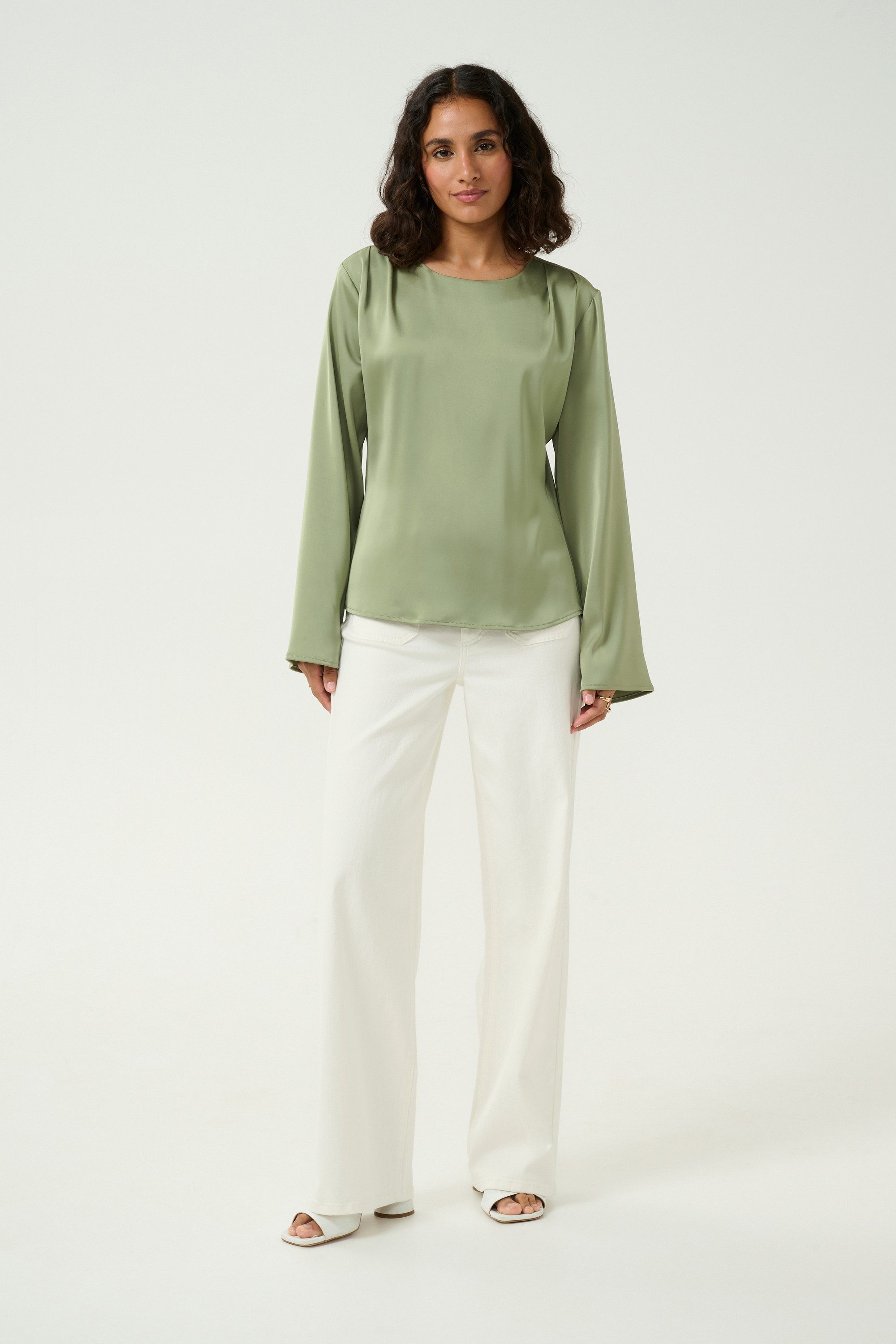 KAFFE Langarmbluse Langarm-Bluse KAhill