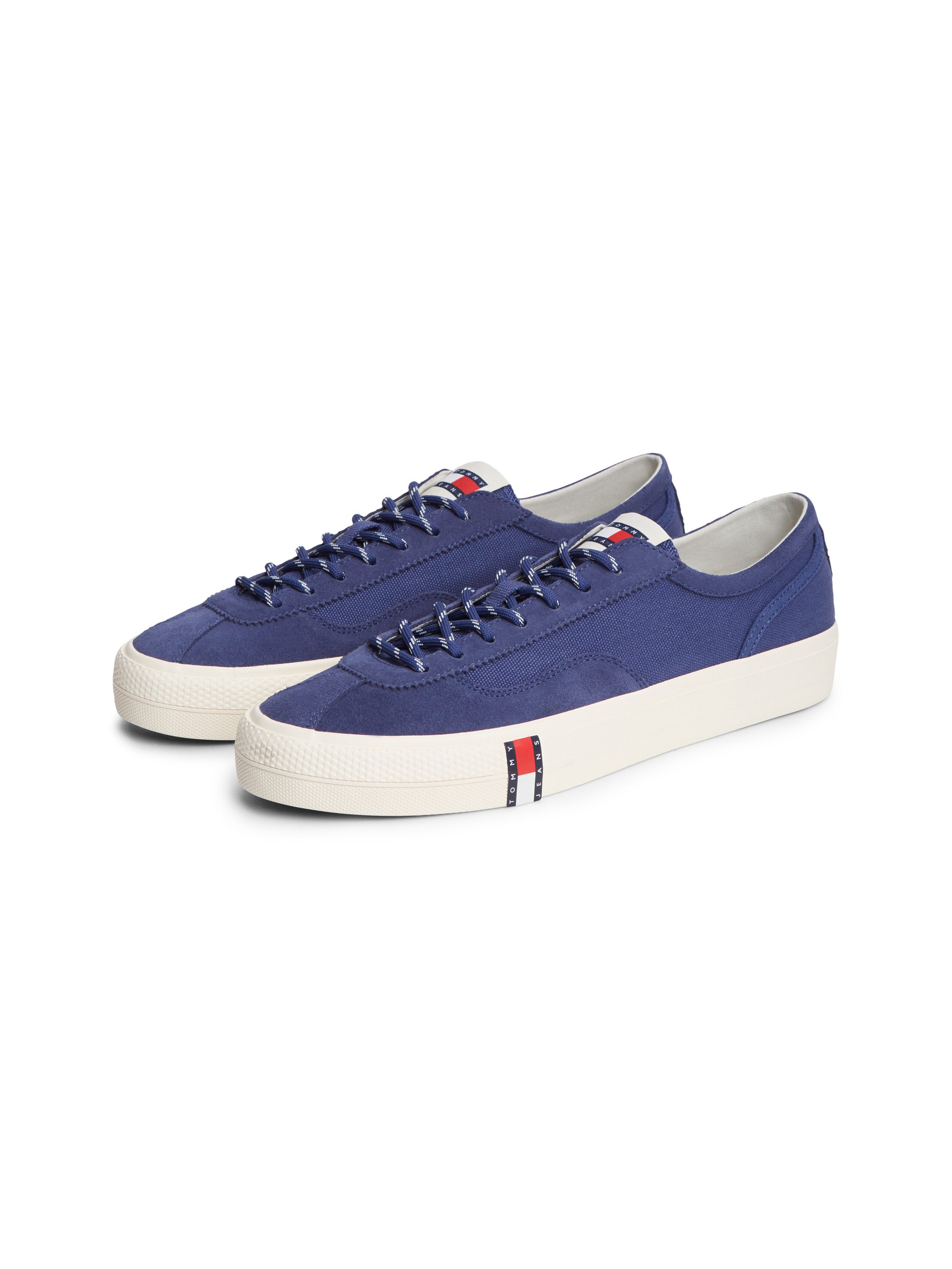 Tommy Jeans ARCHIVE VULC Y2K CANVAS MIX Sneaker Freizeitschuh, Halbschuh, Schnürschuh mit Logoflagge in der Sohle