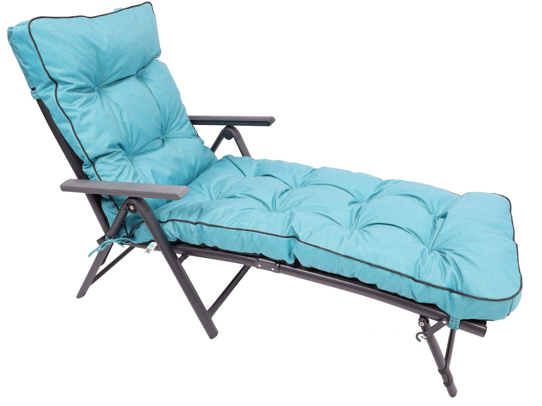 TexDeko Liegenauflage Ecolen Premium 190x60x8cm, Antirutsch-Boden, Polster für Gartenliege, UV-beständig, Wasserabweisend