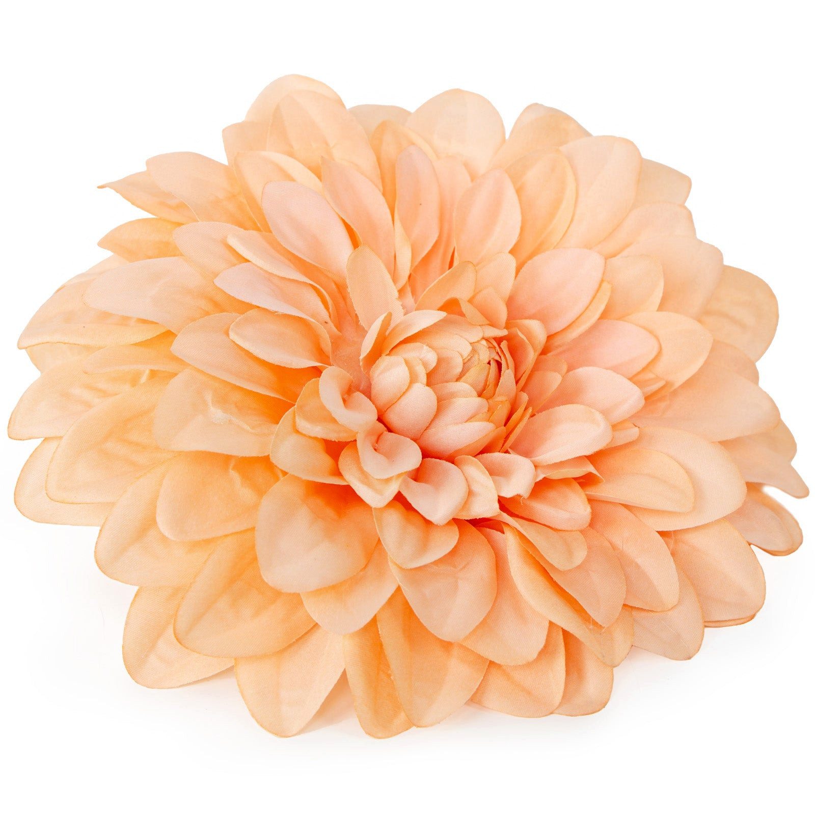 Logbuch-Verlag Dekofigur XXL Kunstblume Dahlie in pfirsichfarben apricot orange Wandornament