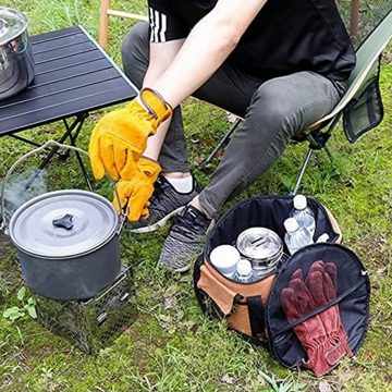 Silberstern Aufbewahrungsbox Tragbare Picknickausrüstung, wasserdichte Aufbewahrungstasche, Outdoor-Werkzeugtasche, Aufbewahrungstasche für Campinggeschirr